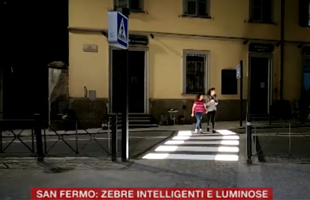 Strisce pedonali a led