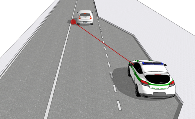 Rilevamento velocità e classificazione veicoli dal basso su singola corsia